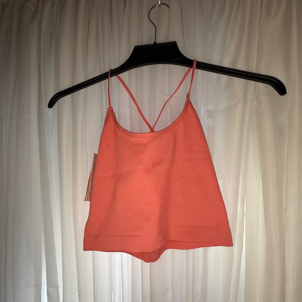 Colsie Crisscross Pink Bralette NWT size large